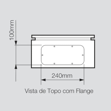 Quadro de Comando Chapa de Aço 1.000x600x250mm com Flange Sobrepor 901129 CEMAR