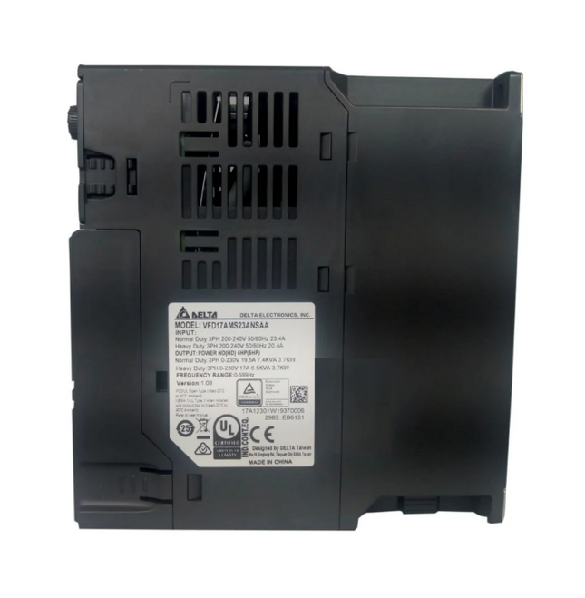 VFD17AMS23ANSAA - INVERSOR DE FREQUENCIA 3,7KW 5CV 17A 220V 3F MS300