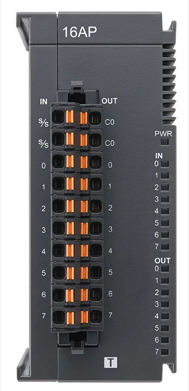 AS16AP11T-A Módulo de expansão 8 entradas e 8 saídas digitais a transistor NPN para CLP AS300/200 Delta