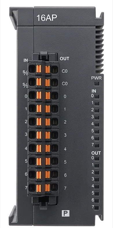 AS16AP11P-A Módulo de expansão 8 entradas e 8 saídas digitais a transistor PNP para CLP AS300/200 Delta