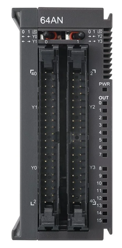 AS64AN02T-A Módulo de expansão 64 saídas digitais a transistor NPN conector MIL para CLP AS300/200 Delta