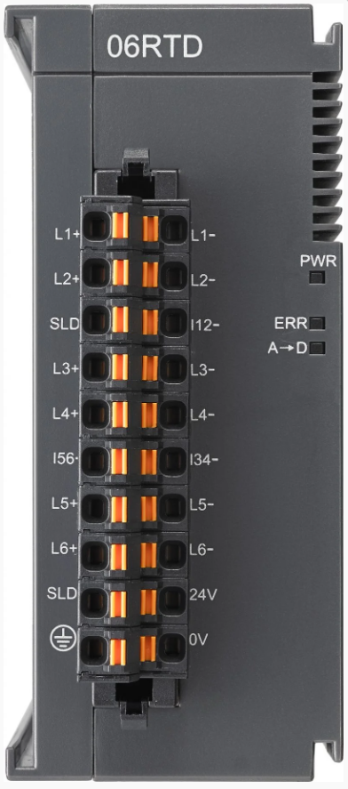 AS06RTD-A Módulo de expansão analógico 6 entrada de resistência de RTD para CLP AS300/200 Delta