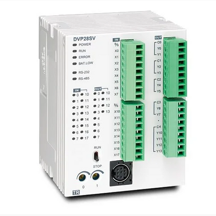 DVP28SV11R2 Controlador Lógico Programável SV2 CPU com 16 entradas e 12 saídas digitais a relé Delta