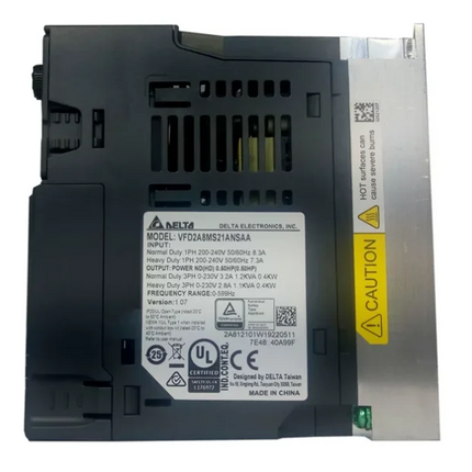 VFD2A8MS21ANSAA INVERSOR MS300 0,4KW/0,5CV 2,8A 220V 1F C/STO Delta