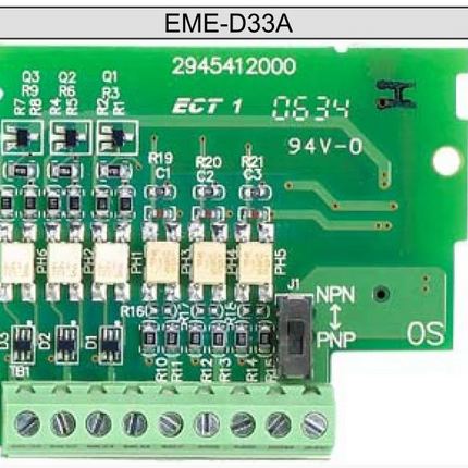 EME-D33A Cartão de Expansão 3 Entradas Opto Isoladas + 3 Saídas Transistor para Inversor Delta VFD-E