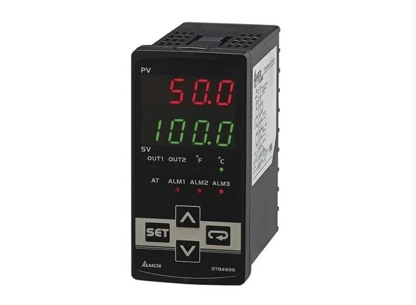 DTB4896RR Controlador de Temperatura Avançado, Frontal 48X96mm, RS485, 2 Saídas Relé, Alim: 100 ~240V CA Delta