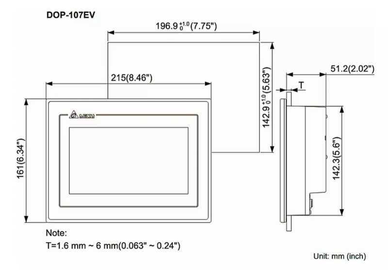 DOP107EV - IHM 7  TAM.5.6  800X480 B ETH EV