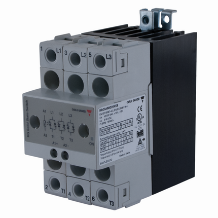 RGC3A60D20KKE - RELÉ ESTADO SÓLIDO 3F 20AMP COM.4~32VCC FOR.660V DIN