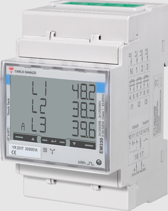 EM330DINAV53HS1PFA - MEDIDOR DE ENERGIA DIN RS 485 230/400vac