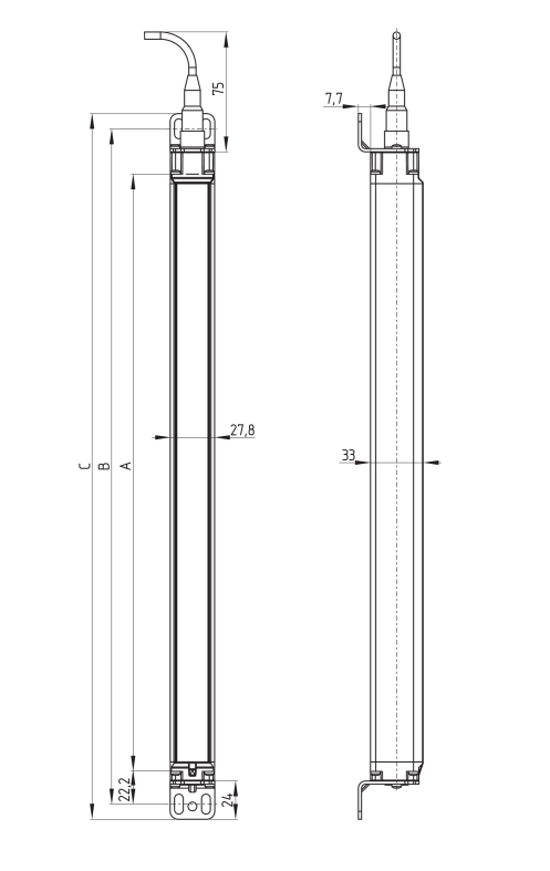 SLC440COM-ER-1450-30 - BARREIRA DE SEGURANÇA 1450X30MM SCHMERSAL