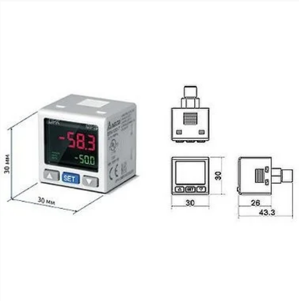 DPA10P-P - Sensor de pressão com faixa de medição de -100kPa ~ 1000kPa Delta