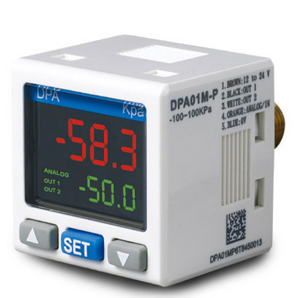 DPA01M-P - SENSOR DE PRESSÃO COM FAIXA DE AJUSTE -100~100KPA - NPN- Delta