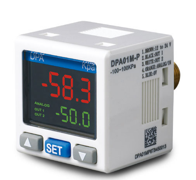 DPA01M-P - SENSOR DE PRESSÃO COM FAIXA DE AJUSTE -100~100KPA - NPN- Delta