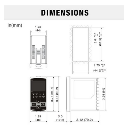 DTB4896CRE - CONTROLADOR DE TEMPERATURA 48X96MM CORRENTE/RELE/EVENTO