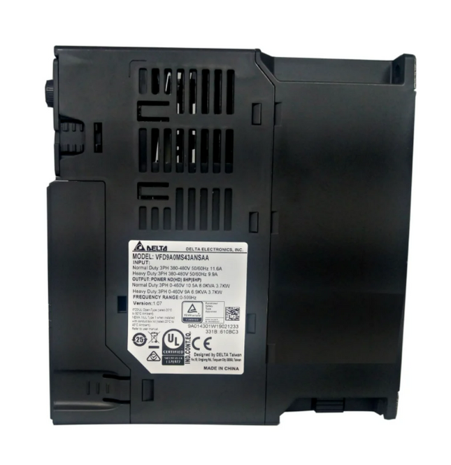 VFD9A0MS43ANSAA - INVERSOR DE FREQUENCIA 3,7KW 5CV 380/440V 3F MS300