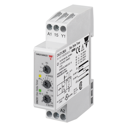 DAC51CM24 - RELE TEMPORIZADOR ESTRELA TRIANGULO 0,1 A 600Seg 1REV 24~240VAC.