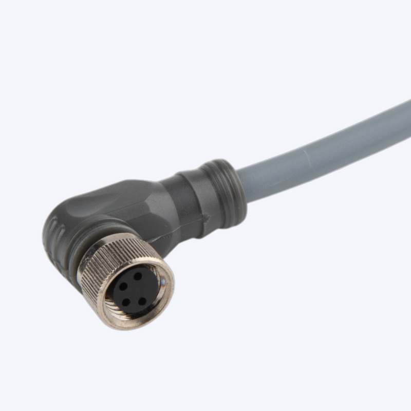 CONE54NFA5 - CABO COM CONECTOR M8 90° 5MTS 4 FIOS