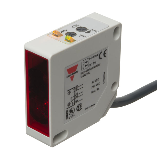 PC50CNP06RP - SENSOR FOTOELETRICO 50x50mm REF.Ds6MTS AL. AC/DC RL NA+NF