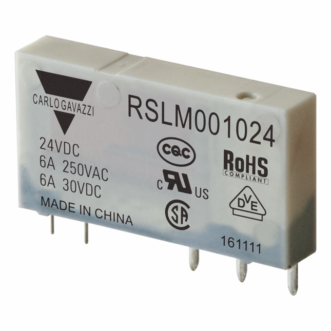 RSLM001024 - RELE INTERFACE SLIM 6A 1NAF 24VCC RSL