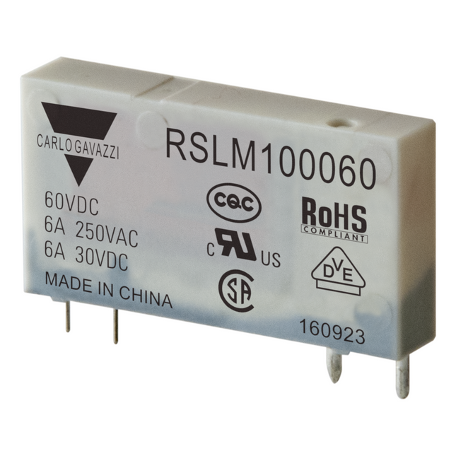 RSLM100060 - RELE INTERFACE SLIM 6A 1NAF 60VCC RSL