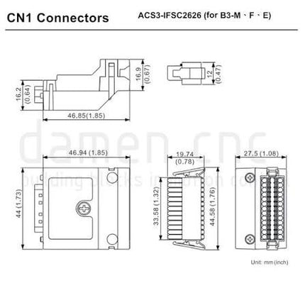 ACS3-IFSC2626 - CONECTOR DE I/O COM ENGATE RAPIDO CN1 B3