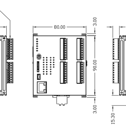 DVP20SX311T - CLP CPU 8ED/6SD /4EA/2SA TRANS NPN SX3